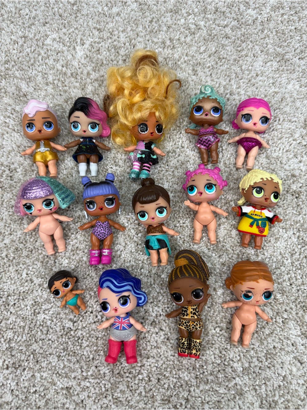 LOL Surprise Fashion Dolls Mini Figures Lot Bundle of 14